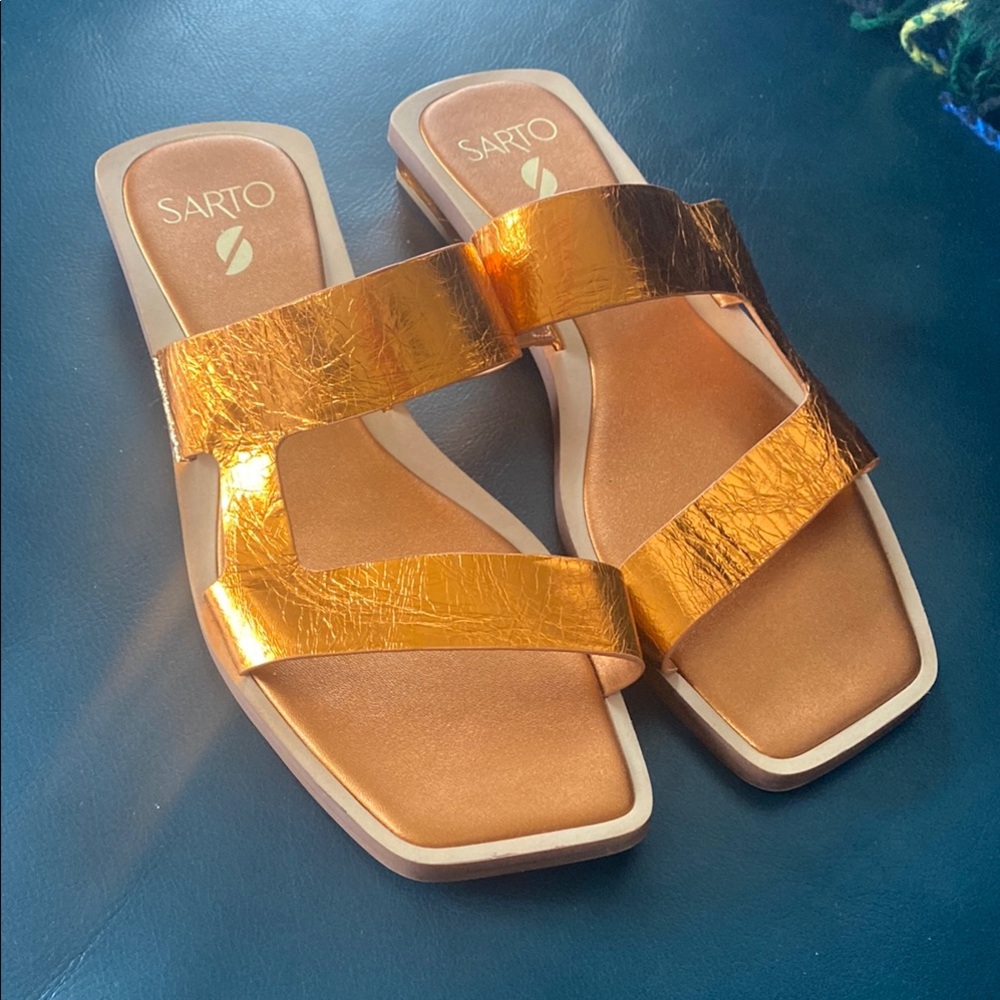 Sarto by Franco Sarto Women's Gold Sandals